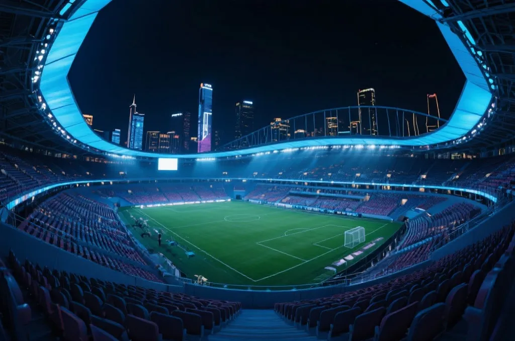 北美世界杯主办城市与现代化球场夜景